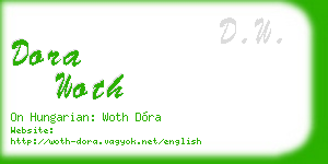 dora woth business card