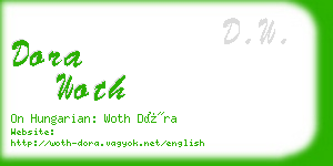 dora woth business card